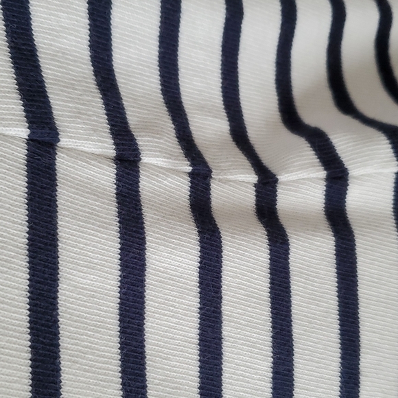 100% cotton Reitmans nautical stripe white and blue dress in size large - Picture 3 of 7